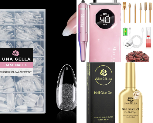 Salon nails, but at home! cover photo collage