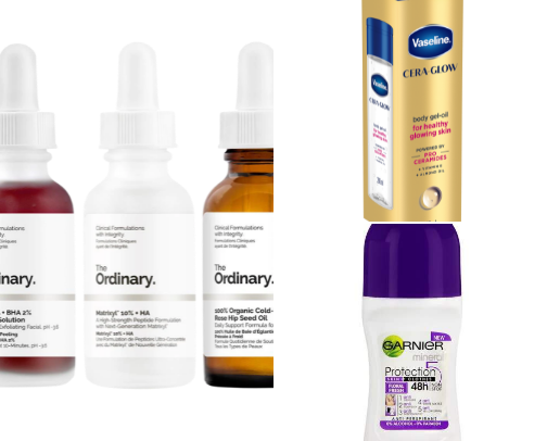 Skin care cover photo collage