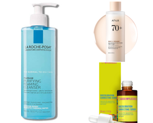 Skincare for glass skin cover photo collage