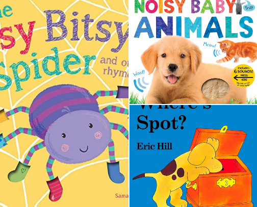 Baby and toddler books recommendations cover photo collage