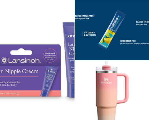 Breastfeeding essentials cover photo collage