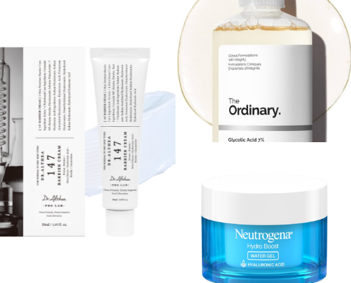 Affordable drugstore skincare cover photo collage
