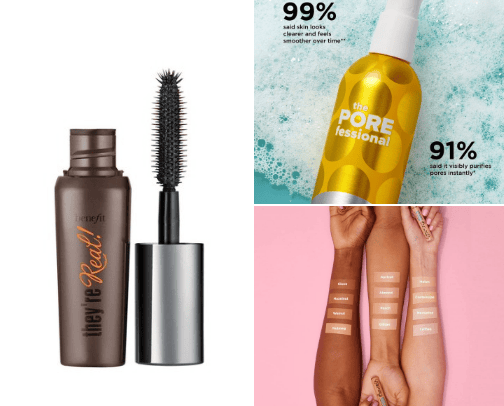benefit cosmetics cover photo collage