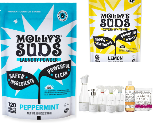 Everything I use to keep a clean house as a toddler mom / dog mom cover photo collage