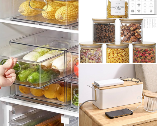 Viral Amazon home organization must-haves cover photo collage