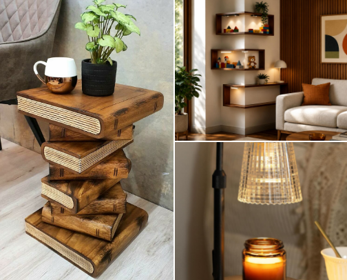 Cozy Home Decor Vibes | Warm & Minimal Aesthetic cover photo collage
