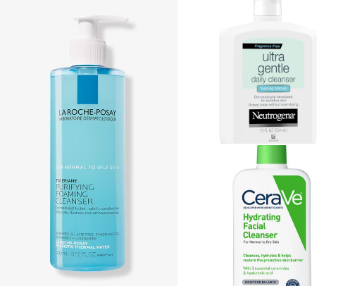Face routine (sensitive skin) cover photo collage