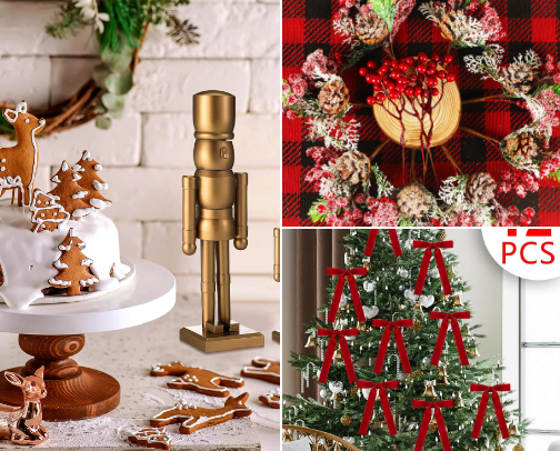 Amazon Christmas Decor cover photo collage