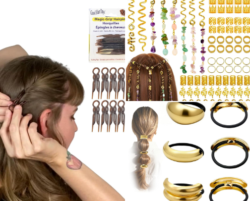 Thick Hair Accessories cover photo collage