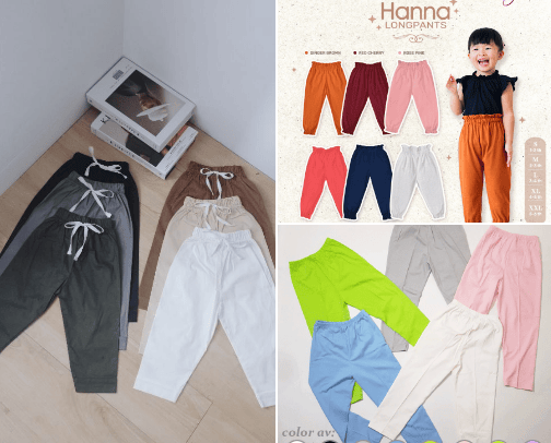 Celana Panjang Lucu untuk Anak (Under 100k Rupiah) cover photo collage