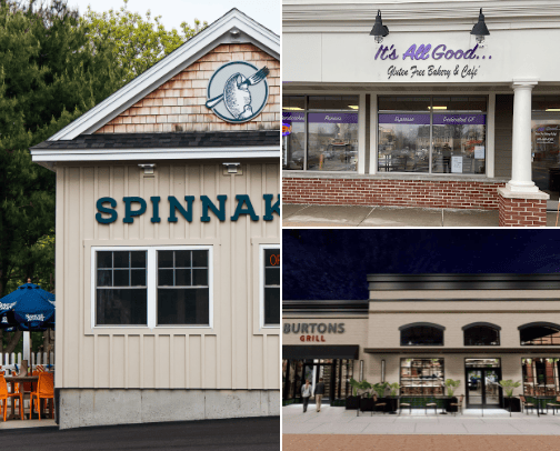 Gluten free places. cover photo collage