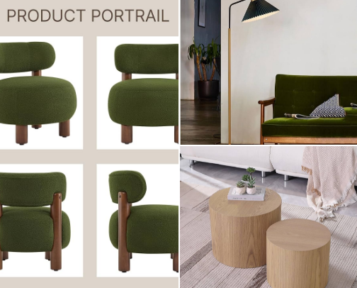 The Living Room Glow-Up: 30 Genius Fixes for a Cold, Uninviting Space cover photo collage