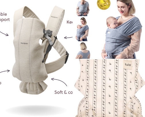 The best baby carriers for all occasions (newborn to toddler) cover photo collage