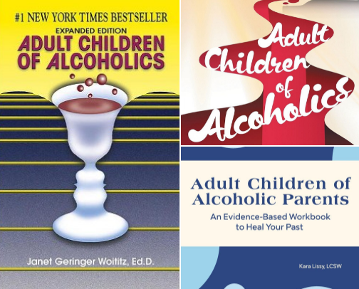 Adult Children of Alcoholics Therapist-Recommended Resources cover photo collage