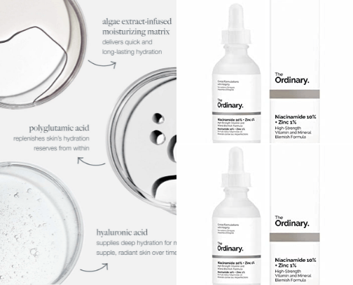 Beauty products cover photo collage