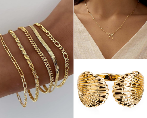 Must-Have Gold Jewelry cover photo collage