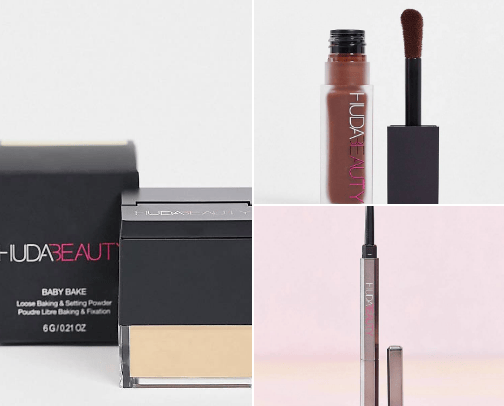 Huda Beauty Makeup cover photo collage