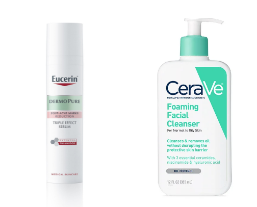 for post-acne skin / for oily skin cover photo collage