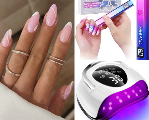 Nails at home check list cover photo collage