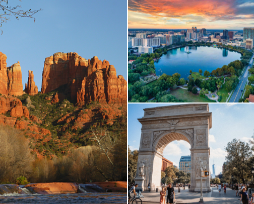 My Favorite US Vacation Spots cover photo collage
