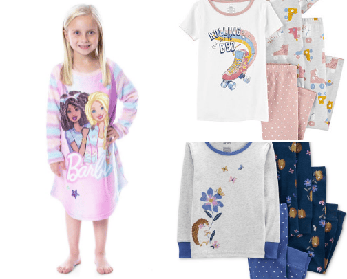 Girls pajama's collection cover photo collage
