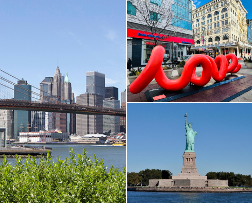 Places to visit New york edition; architecture, food,party spots cover photo collage