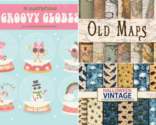 Digital Craft Supplies cover photo collage