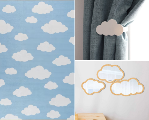Cloud-Themed Nursery Decor Ideas cover photo collage