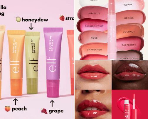fav lip products cover photo collage