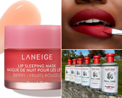 Favorite skincare and bodycare cover photo collage
