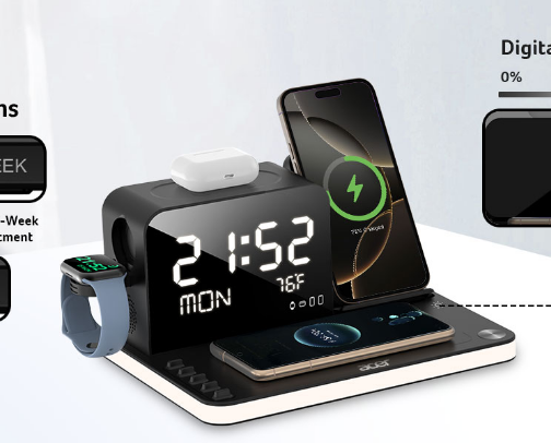 Iphone charging accessories cover photo collage