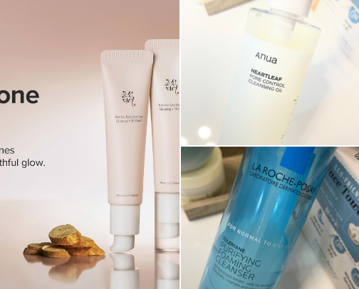 My favorite skincare products 🖤 cover photo collage