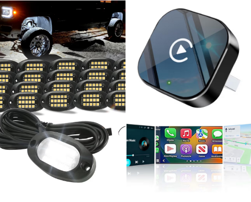 Car accessories cover photo collage