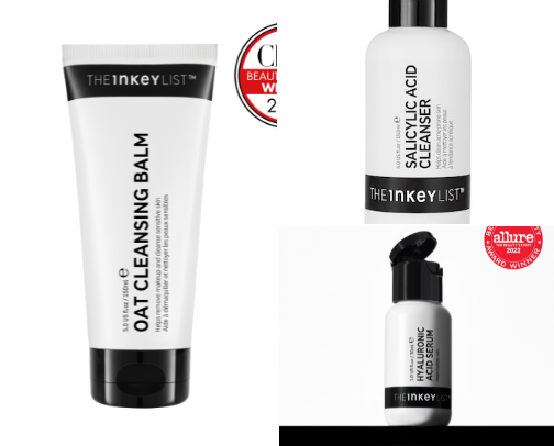 Inkey List Skin care Routine cover photo collage
