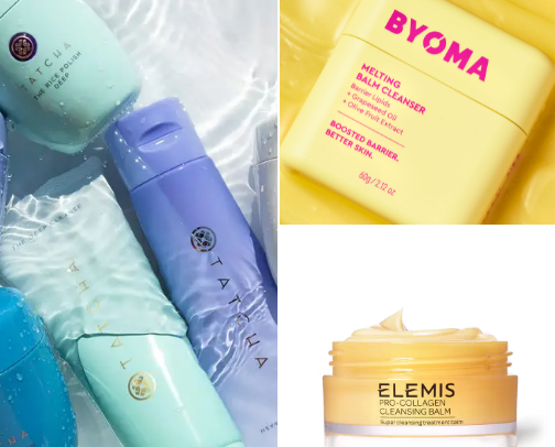 Cleanser, balms, prep cover photo collage