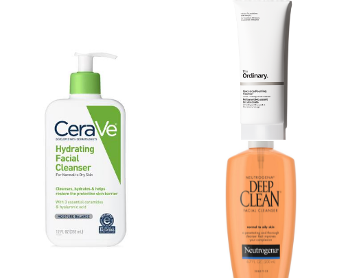 Cleansers for oily skin cover photo collage