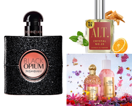 Perfume/body sprays cover photo collage