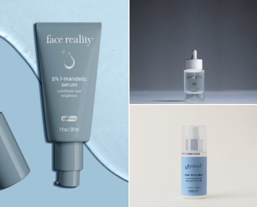 Skin care cover photo collage