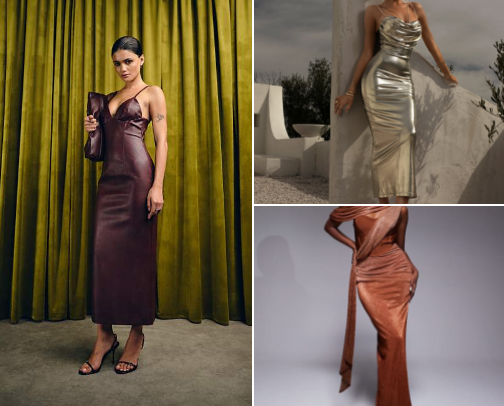 Affordable dresses that make you look rich, attractive, and elegant. Jewelry that will go with these dresses cover photo collage
