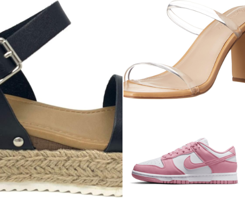 Shoes for different occasions cover photo collage