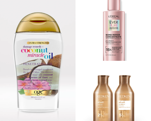 Affordable haircare routine for blonde + damaged hair cover photo collage