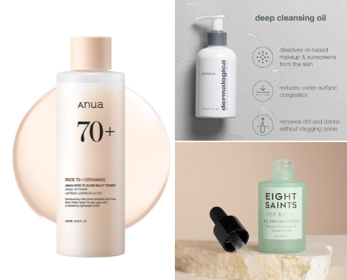 Skin care recommendations from an esthetician student cover photo collage