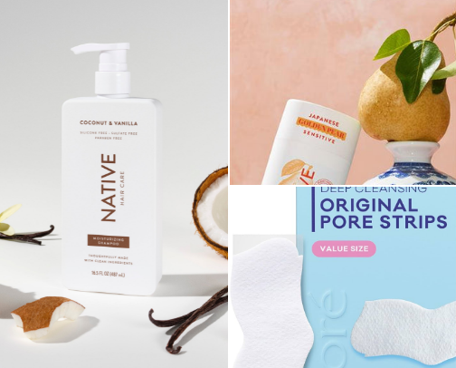 Personal care products cover photo collage