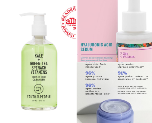 What is in my skincare lineup cover photo collage