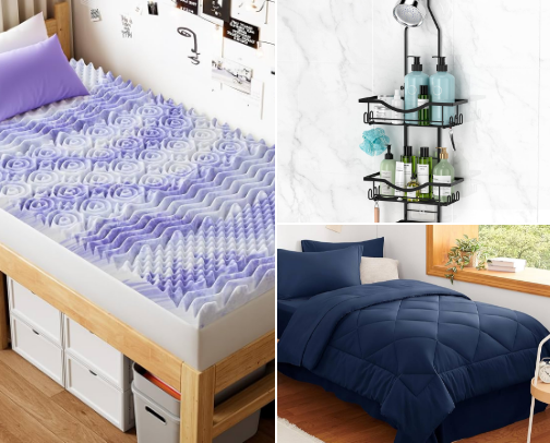 The Perfect list of College Dorm needs for men cover photo collage