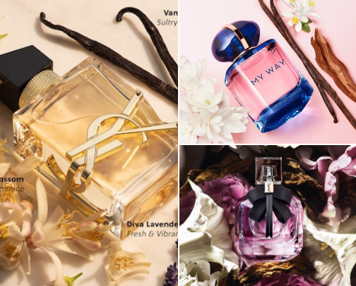 Luxury and Affordable Fragrances cover photo collage