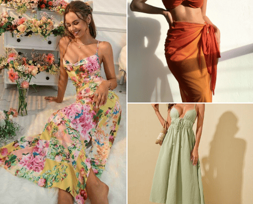 Women fashion finds cover photo collage