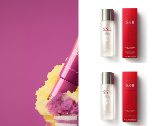 Skincare routine cover photo collage