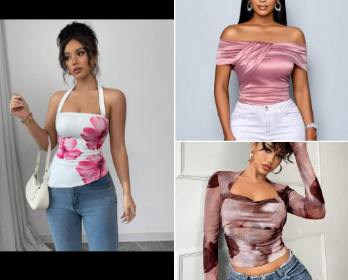 Unique beautiful ladies' tops 🦋💗 cover photo collage