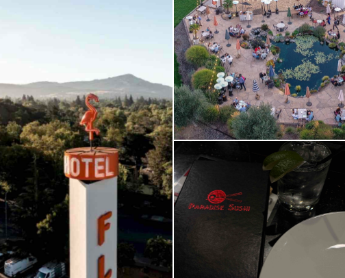 Perfect weekend getaway Santa Rosa, California cover photo collage